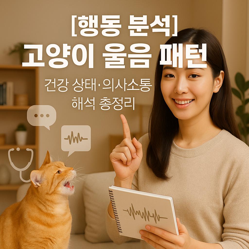 [행동 분석] 고양이 울음 패턴 ｜ 건강 상태·의사소통 해석 총정리