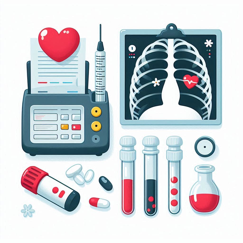 간단한 혈액검사와 흉부 X-ray