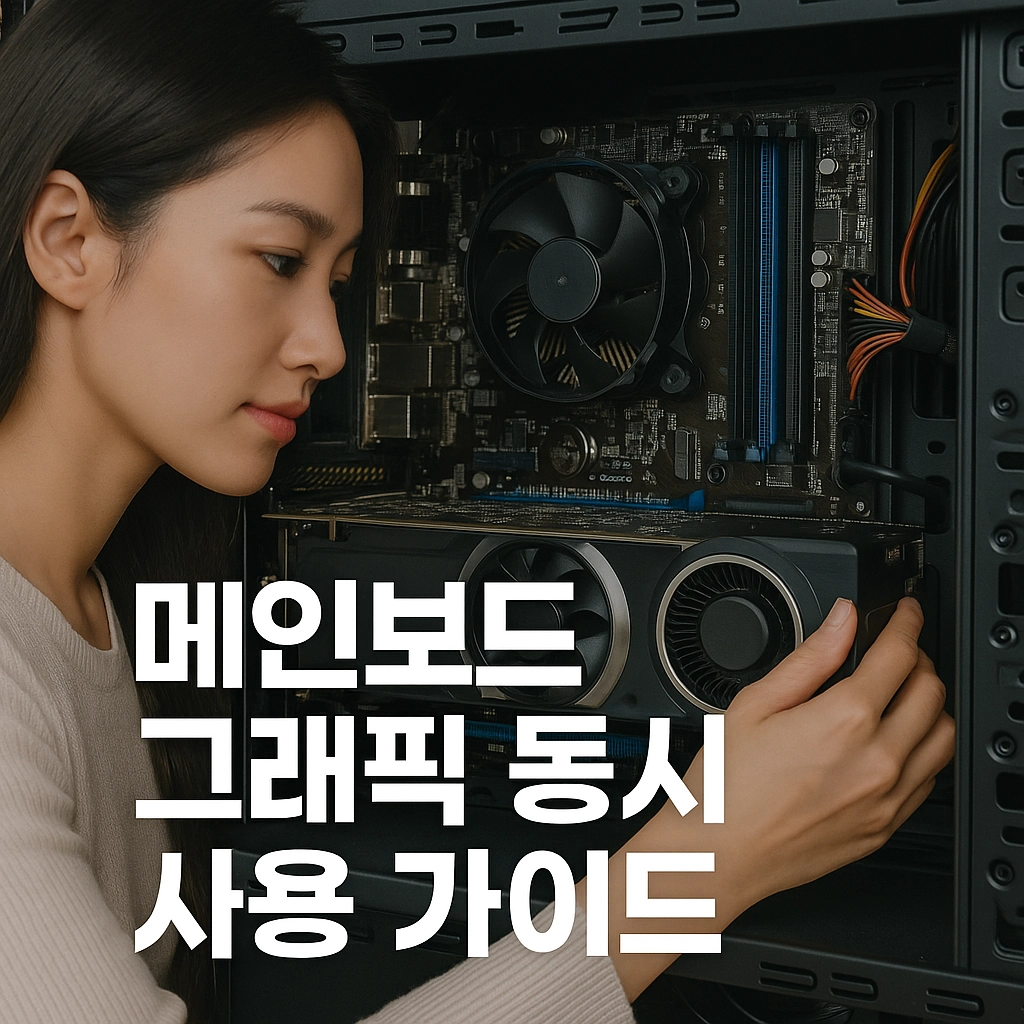 메인보드 그래픽 동시 사용 가이드