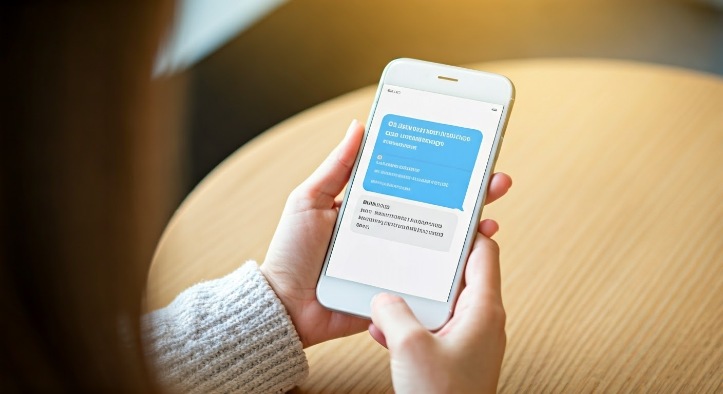 유심 해킹 사칭 문자를 표현한 이미지