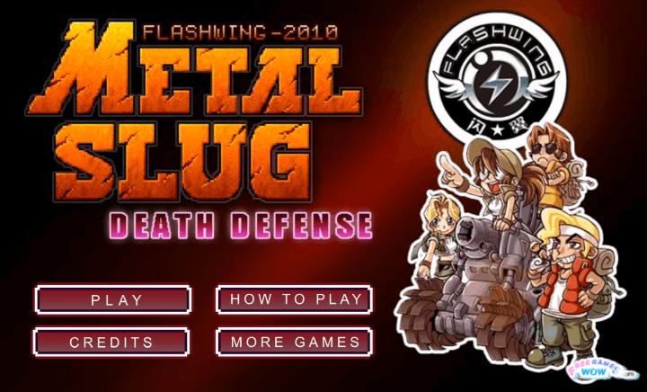 메탈슬러그-디펜스-플래시게임-메인-화면
