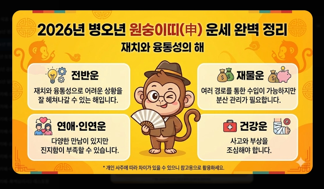 2026년 병오년 새해 운세 완벽 정리