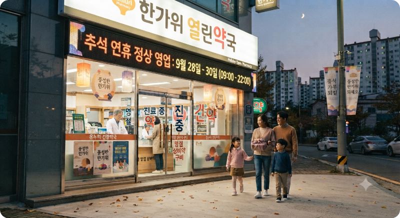 추석 연휴 문 여는 병원·약국 이미지
