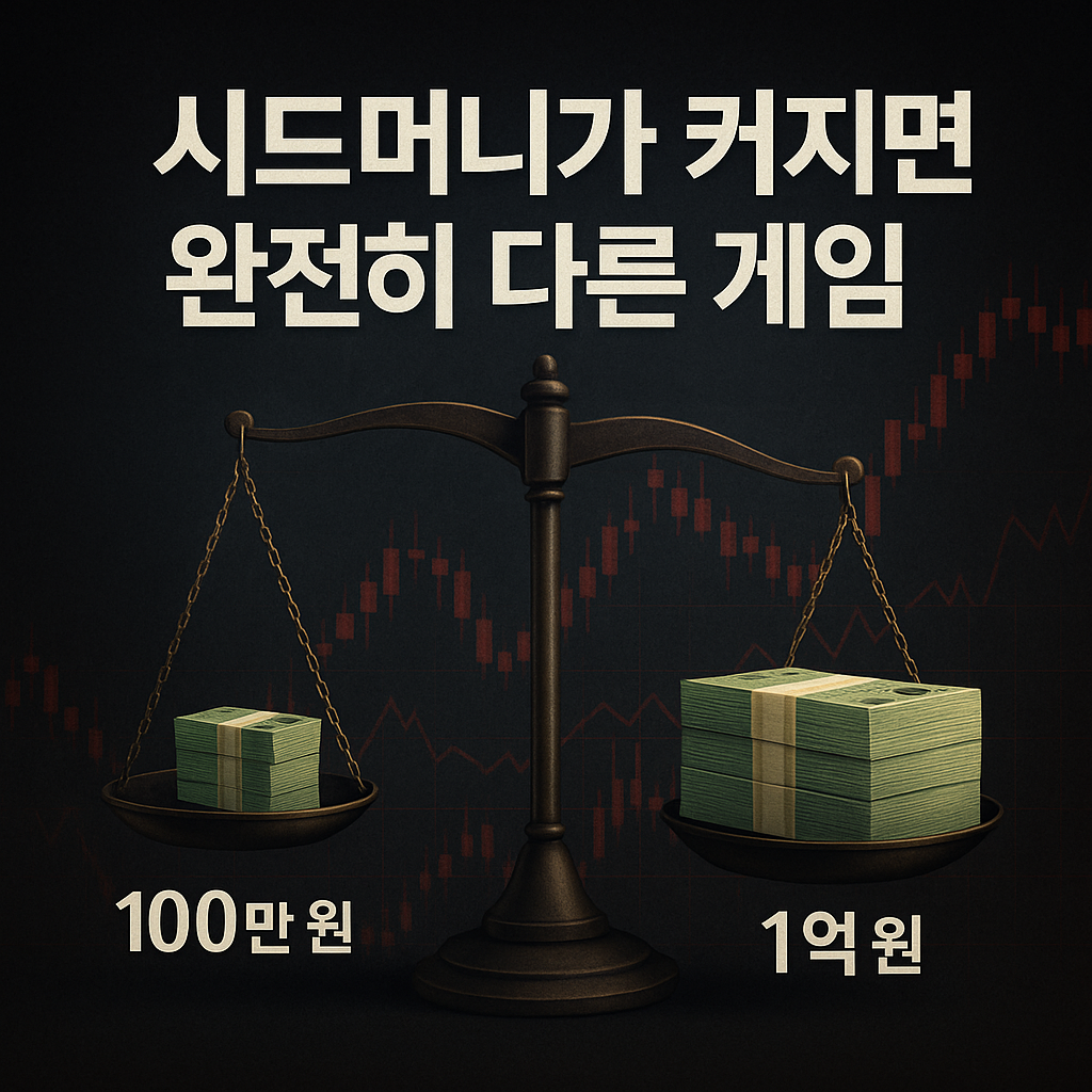 시드머니 규모 차이에 따른 투자 심리 변화