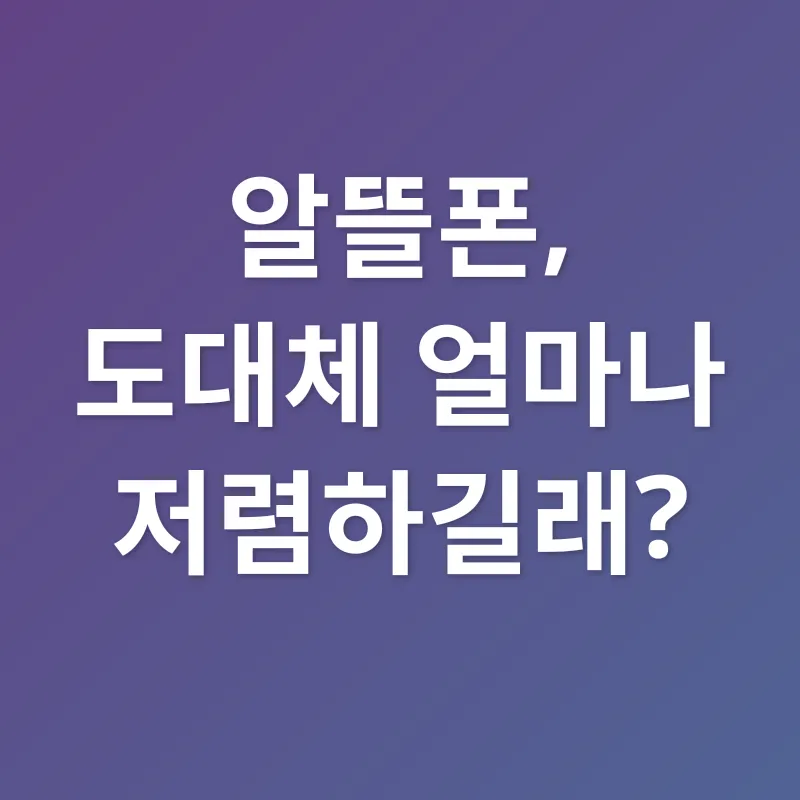 알뜰폰 요금제_2