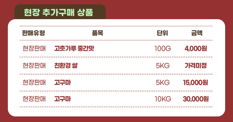 마을김장체험
