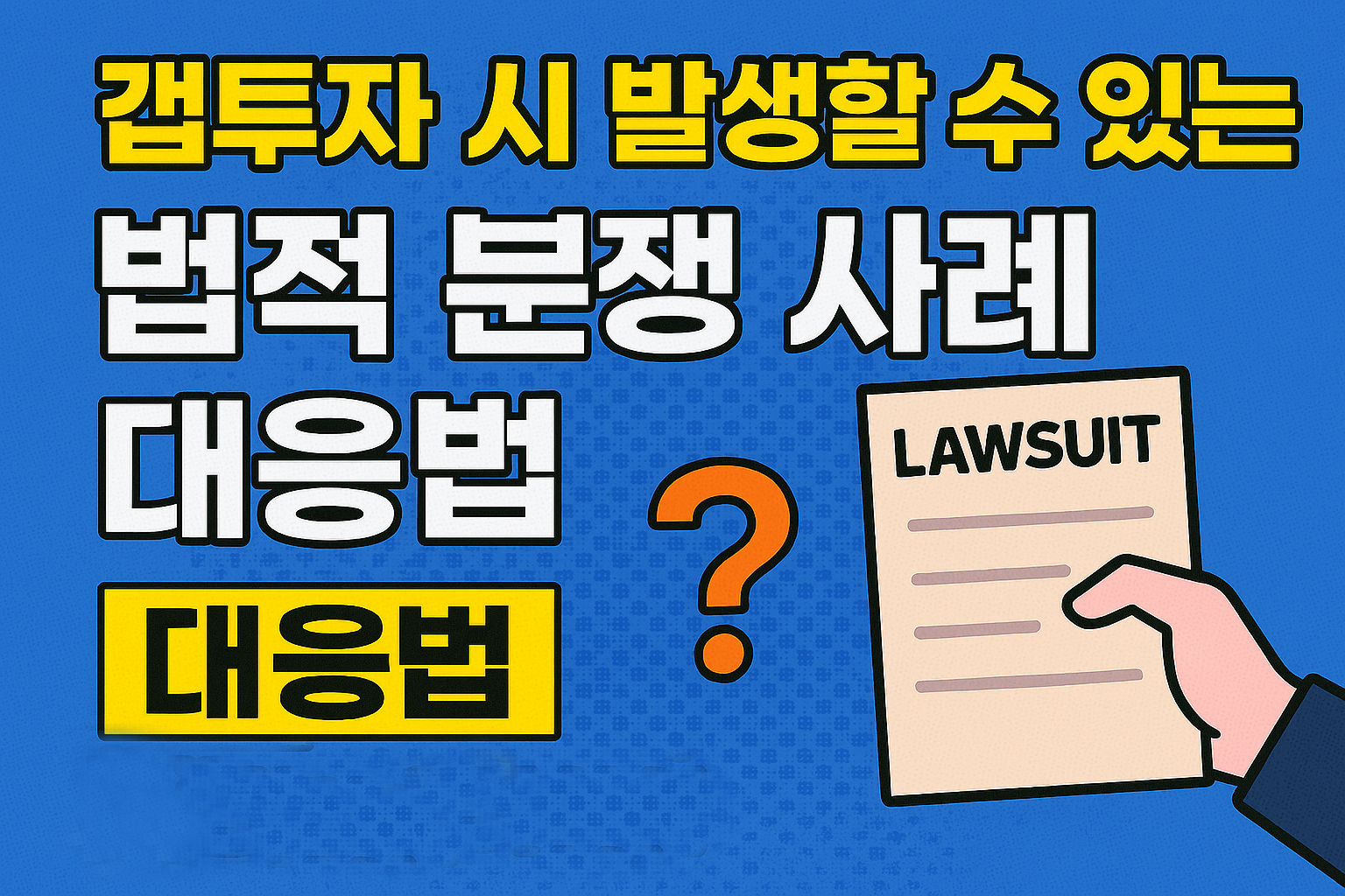 갭투자 시 발생할 수 있는 법적 분쟁 사례와 대응법