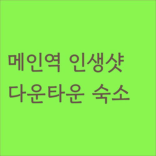 메인 스트리트 역 근처 인생 사진 포..