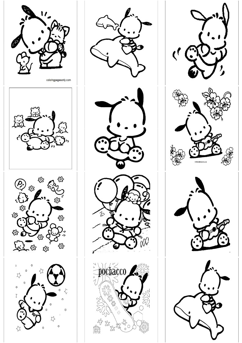 포차코 색칠공부 도안