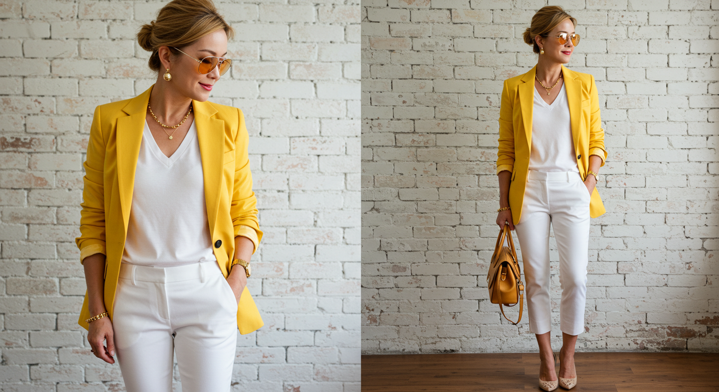 중년여성 젊어보이는 패션