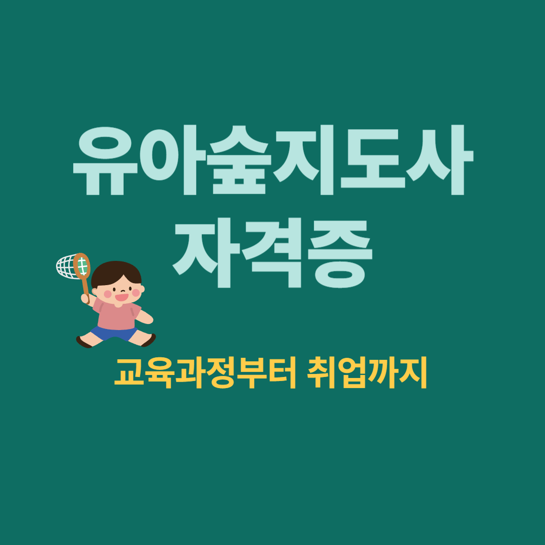 유아숲지도사 자격증 완벽 가이드