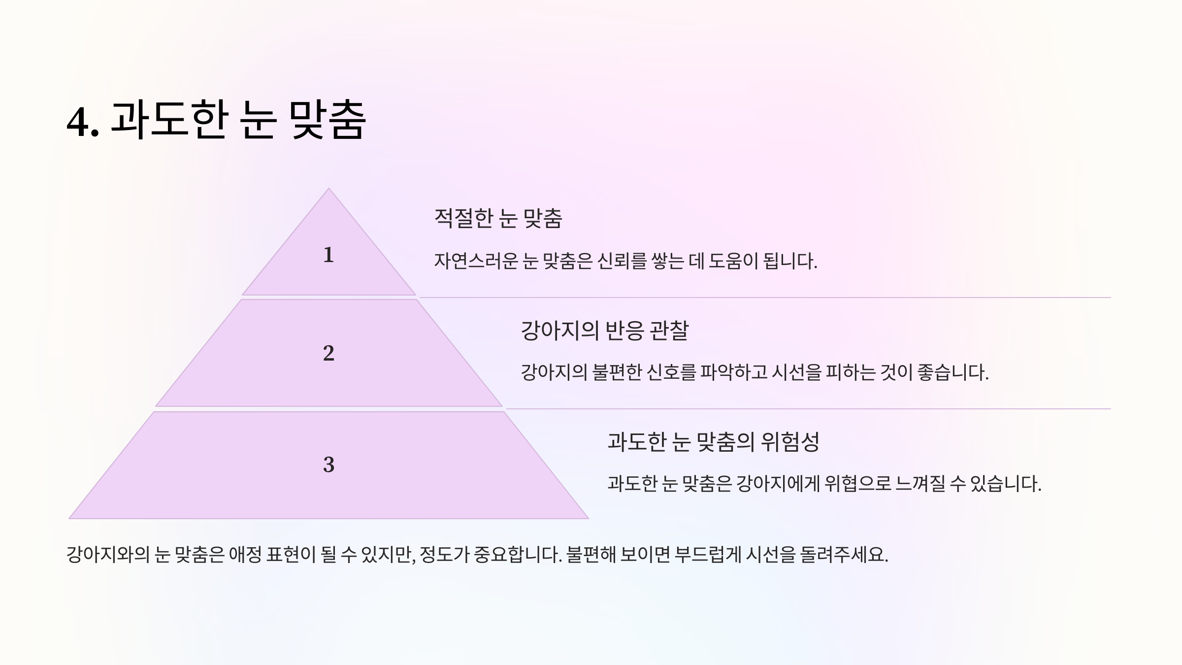 과도한 눈 맞춤