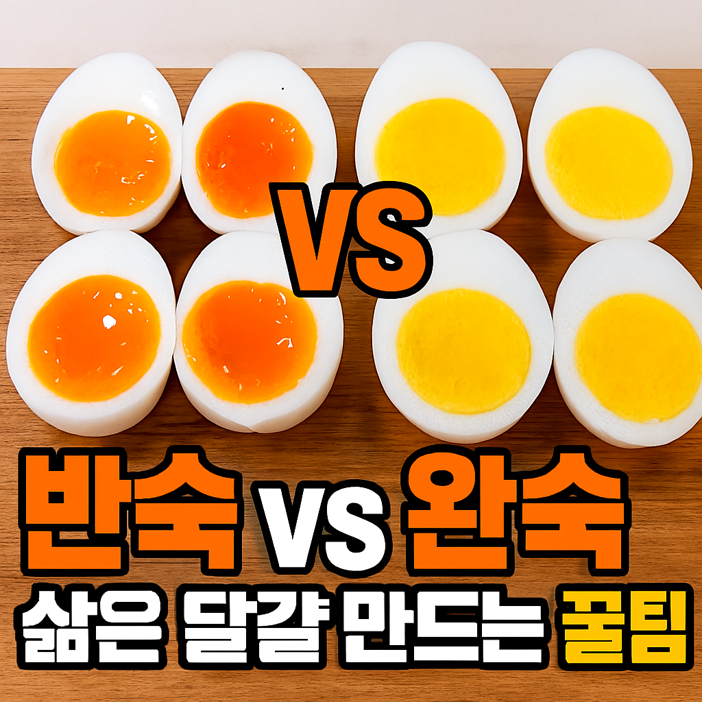 냉장고 달걀, 바로 삶으면 큰일? 반숙 vs 완숙 삶은 달걀 만드는 꿀팁