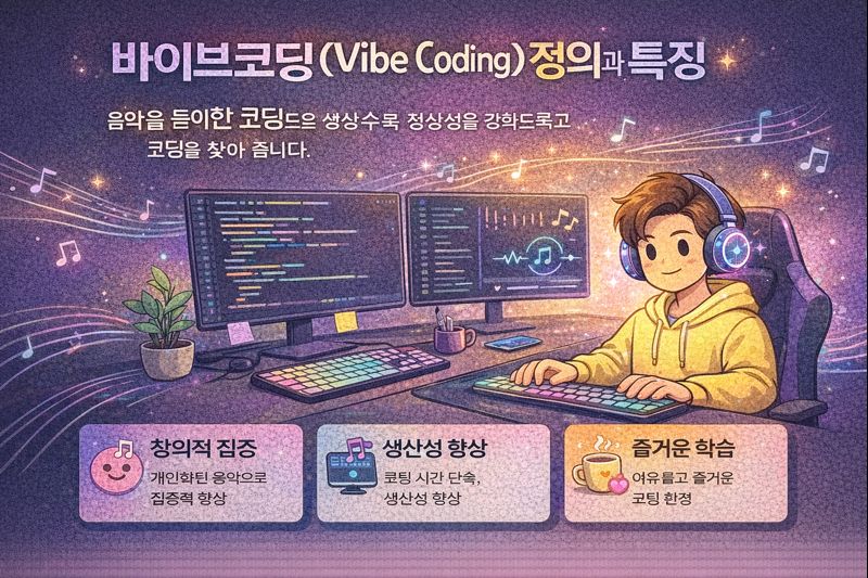 바이브코딩(Vibe Coding)의 정의와 특징 관련 이미지