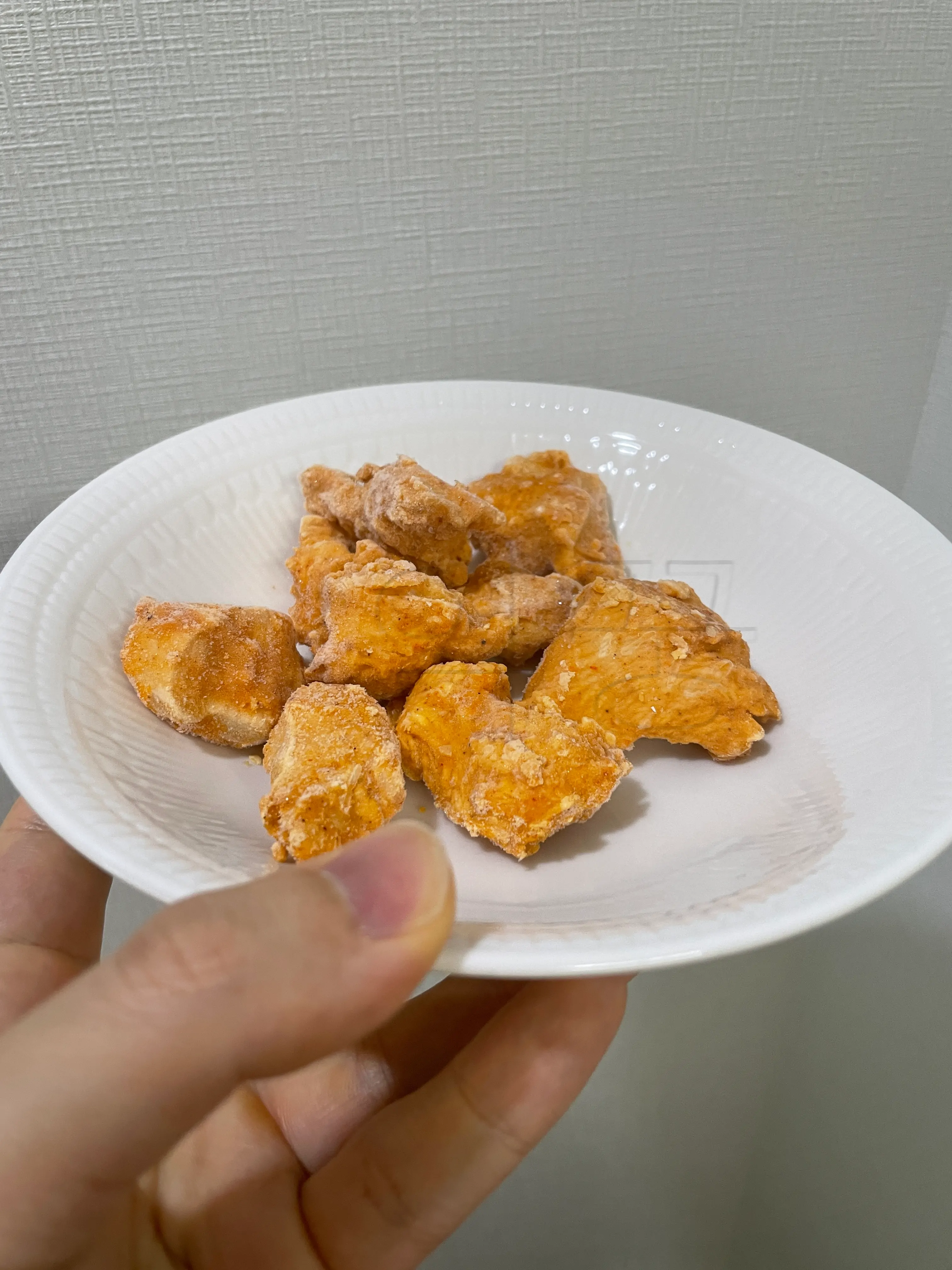 바디나인 한입 닭가슴살 냉동상태