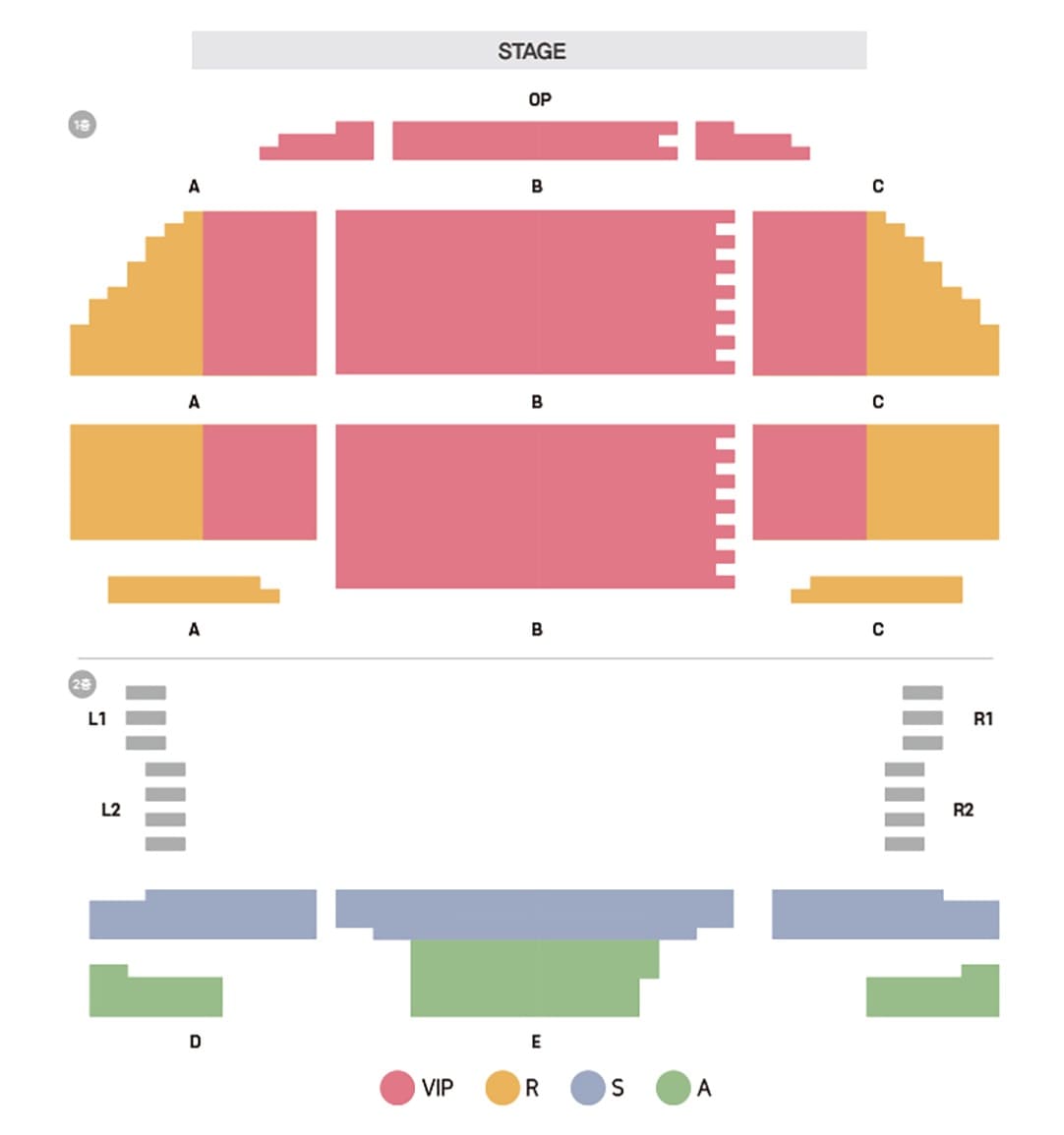 뮤지컬 시카고 - 용인 좌석 배치도