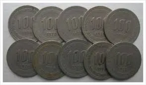100원 희귀동전 가격표