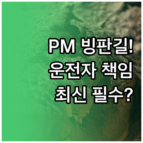 PM 빙판길 운행 안전 의무 위반 기..