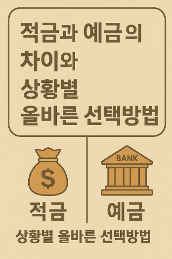 적금과 예금의 차이 관련 사진