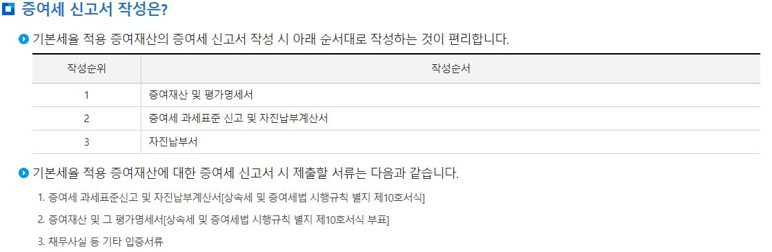 증여세-신고서