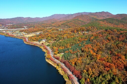 호수와 단풍이 만나는 순간 : 전국 가을 포토 명소 총정리_광교호수공원