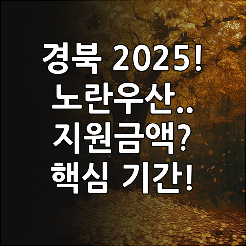 경상북도 희망장려금 2025 노란우산..
