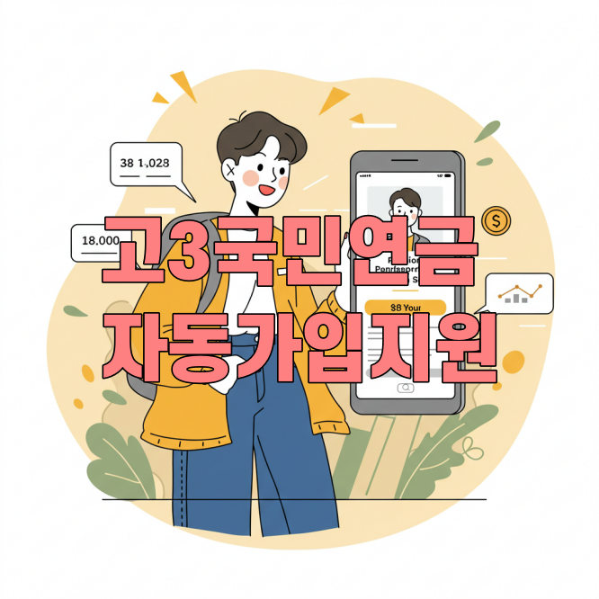 고3 국민연금 자동 가입, 생애 첫 보험료 국가 지원 추진