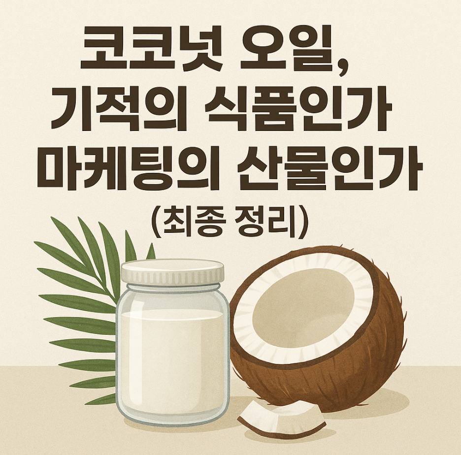 코코넛 오일, 기적의 식품인가 마케팅의 산물인가 (최종 정리)