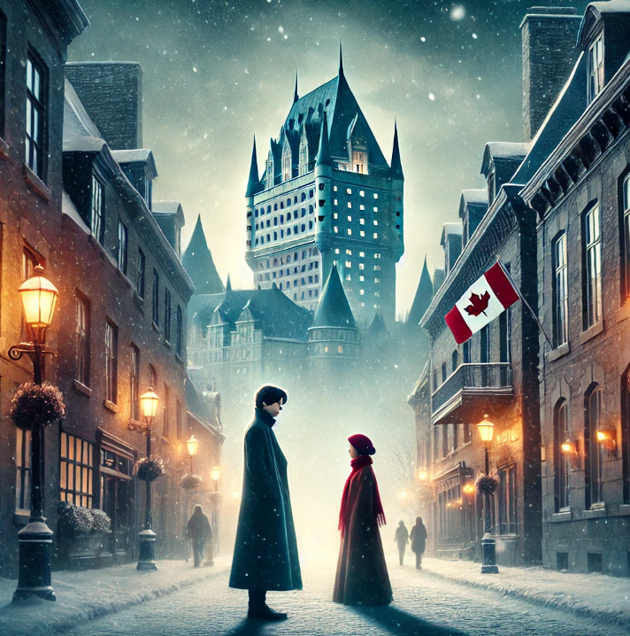 캐나다 퀘벡에서 운명적으로 만난 남과 여 모습