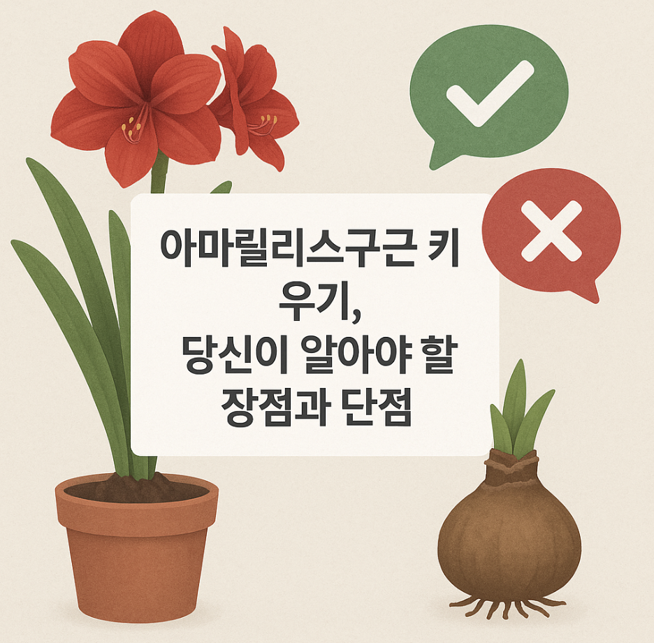 아마릴리스구근 키우기, 당신이 알아야 할 장점과 단점
