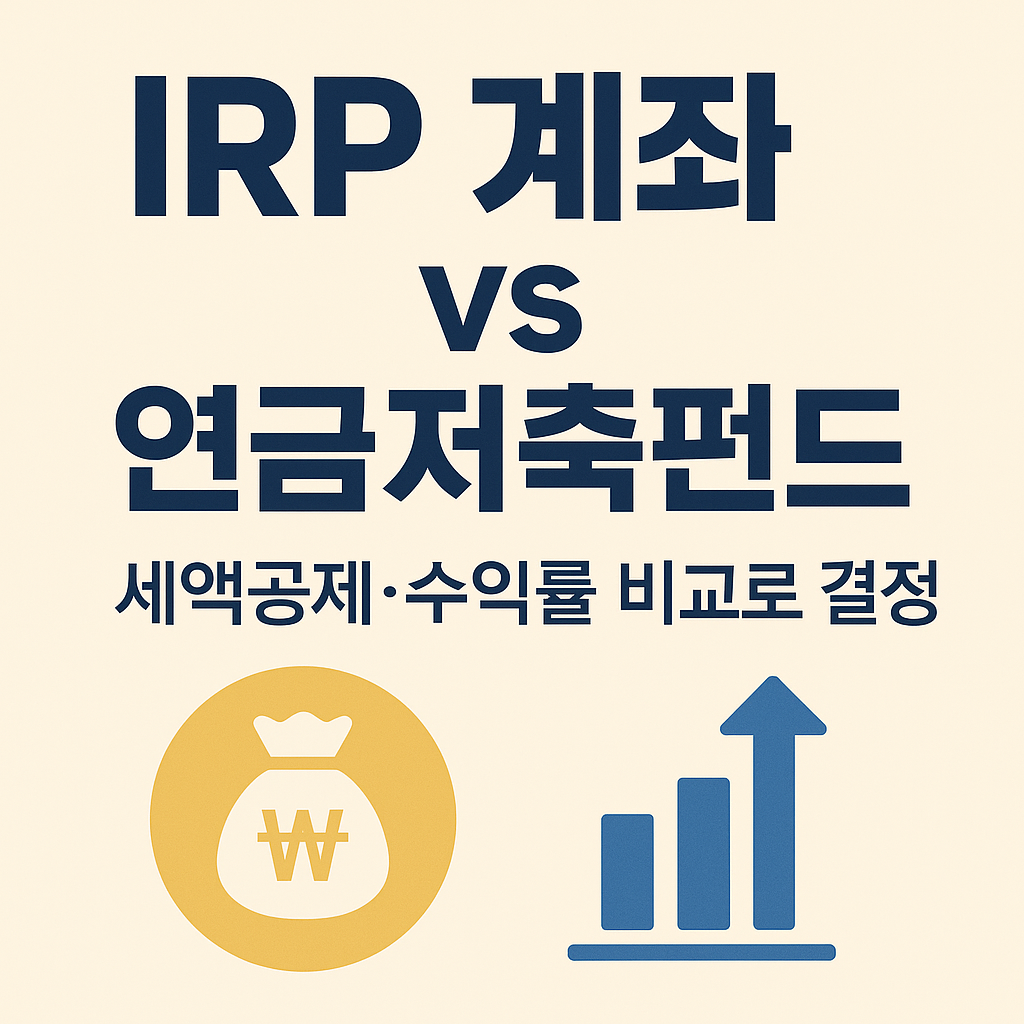 IRP계좌vs.연금저축펀드, 어떤 게 더 유리할까?