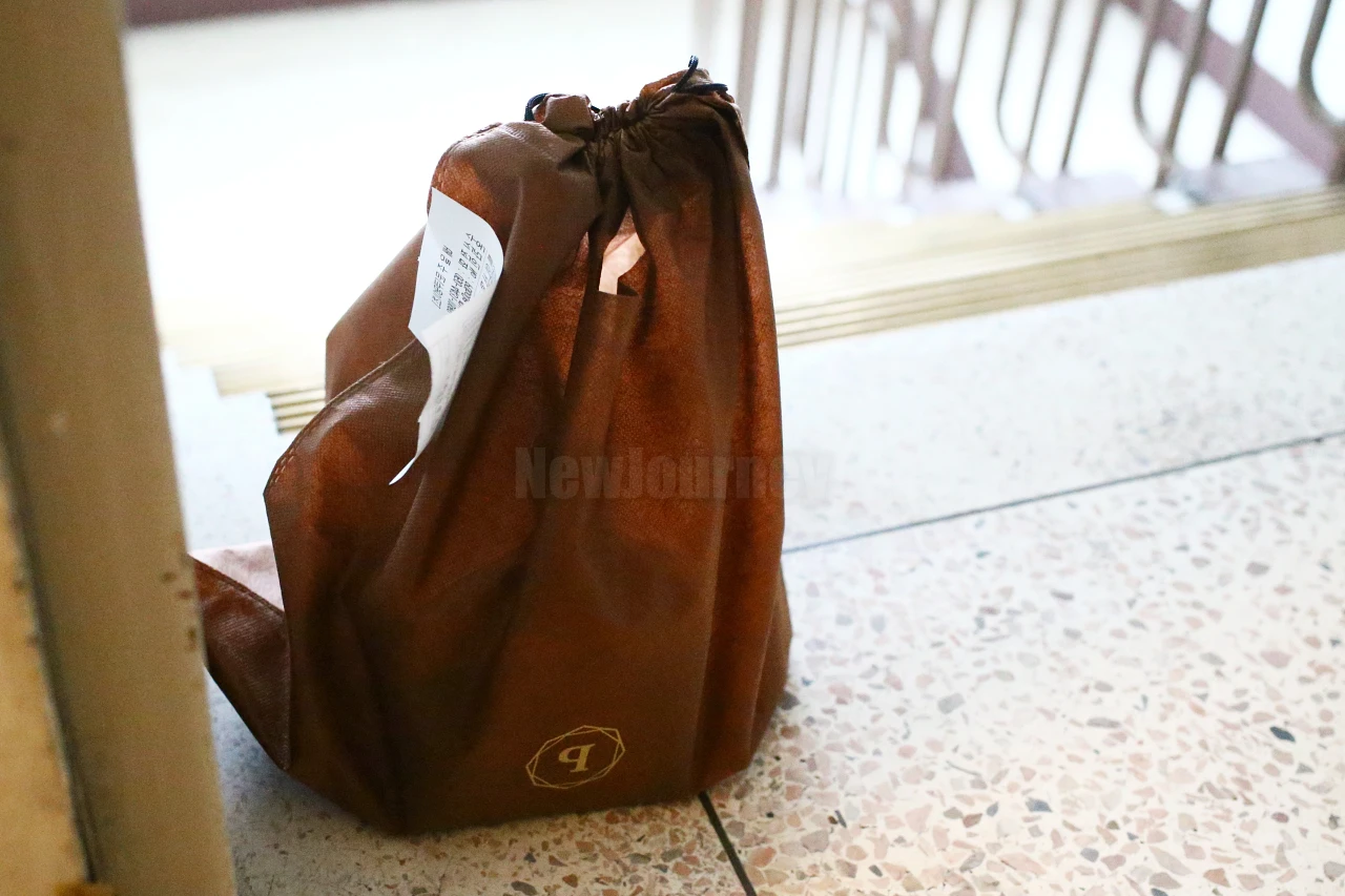 푸라닭 배달 도착 puradak delivery bag arrival