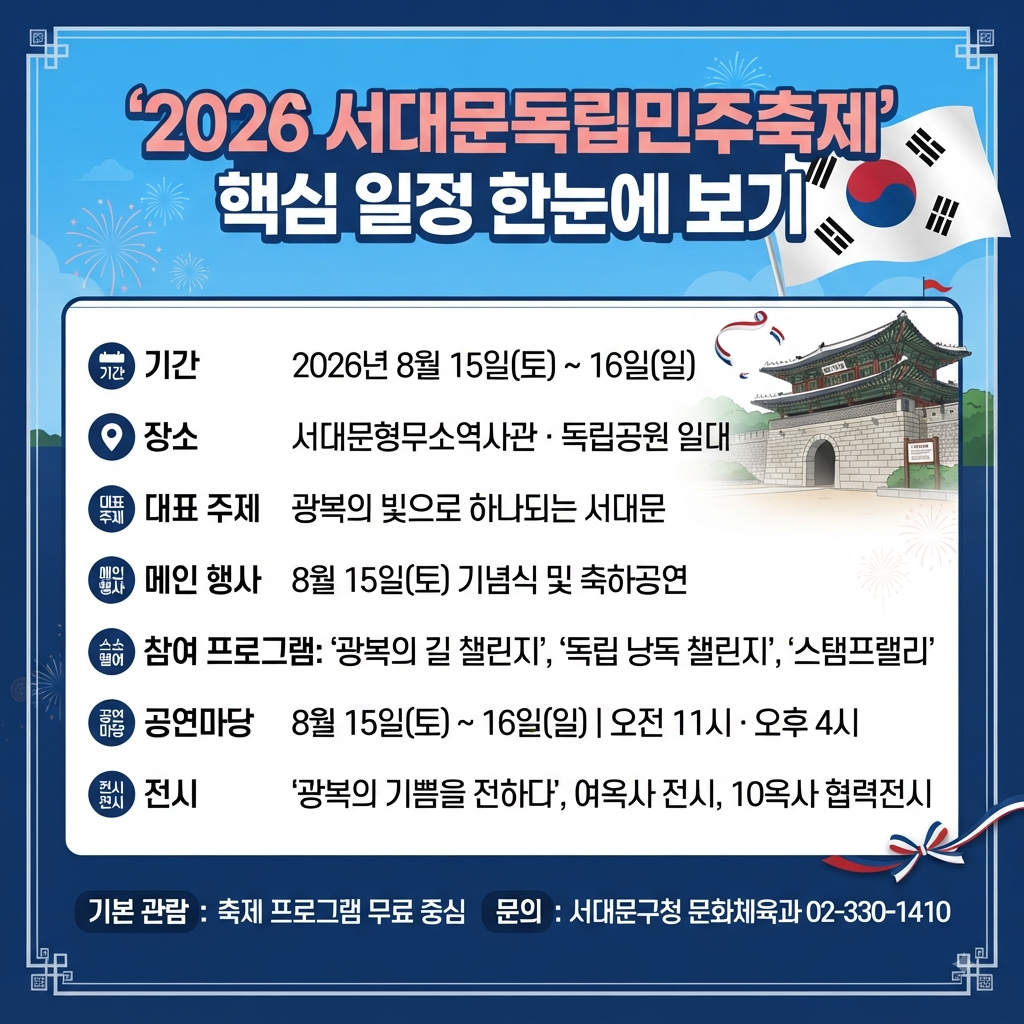 독립만세 사생대회 예약하기