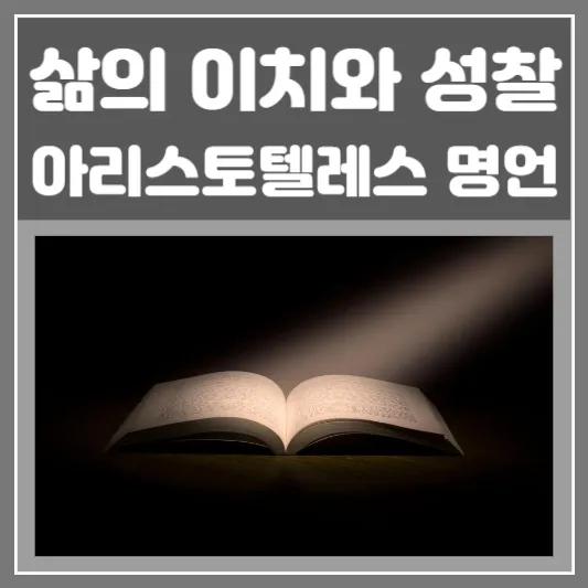 아리스토텔레스 명언