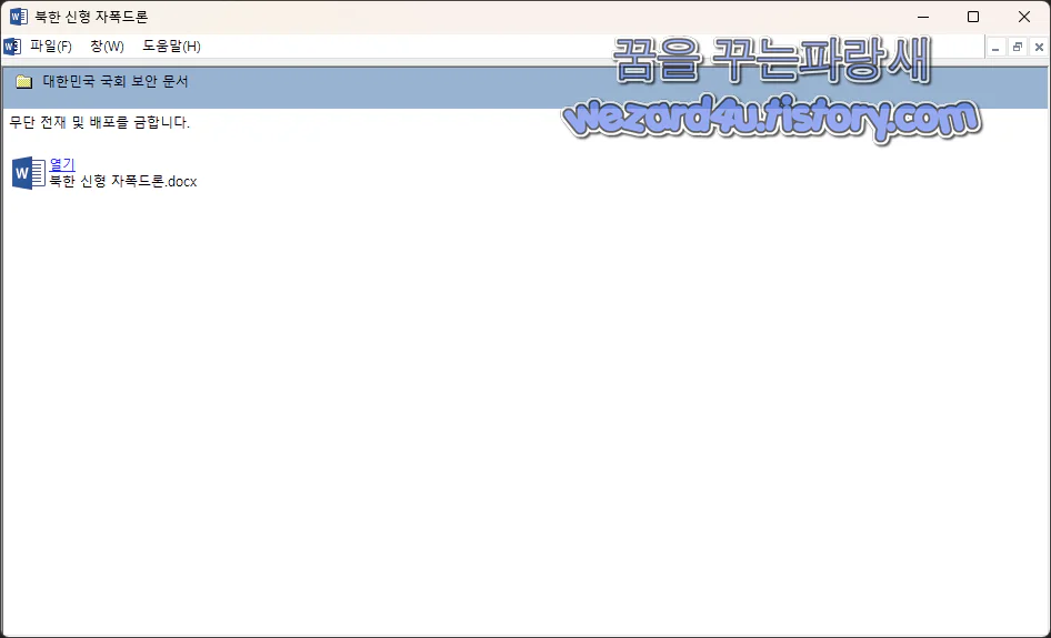 북한 신형 자폭 드론