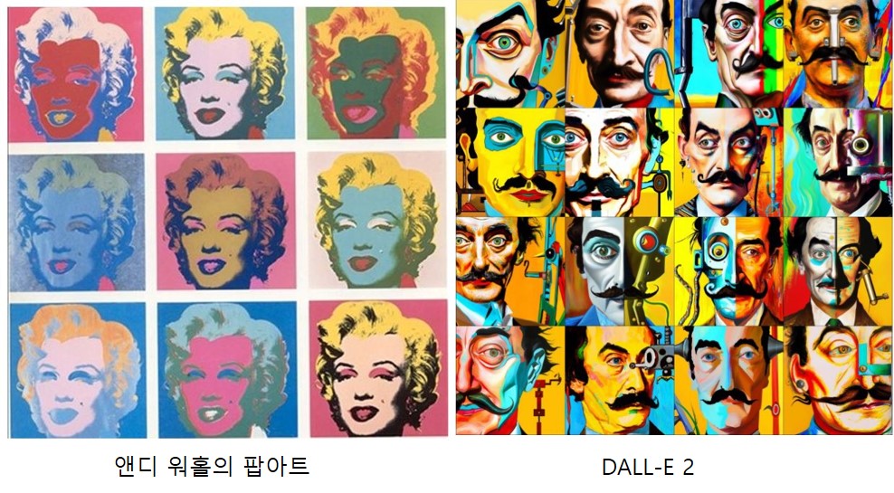 팝아트 vs AI(DALL-E 2)