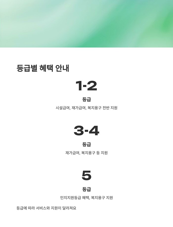 장기요양등급 신청자격 절차 서류 방법 요약 이미지
