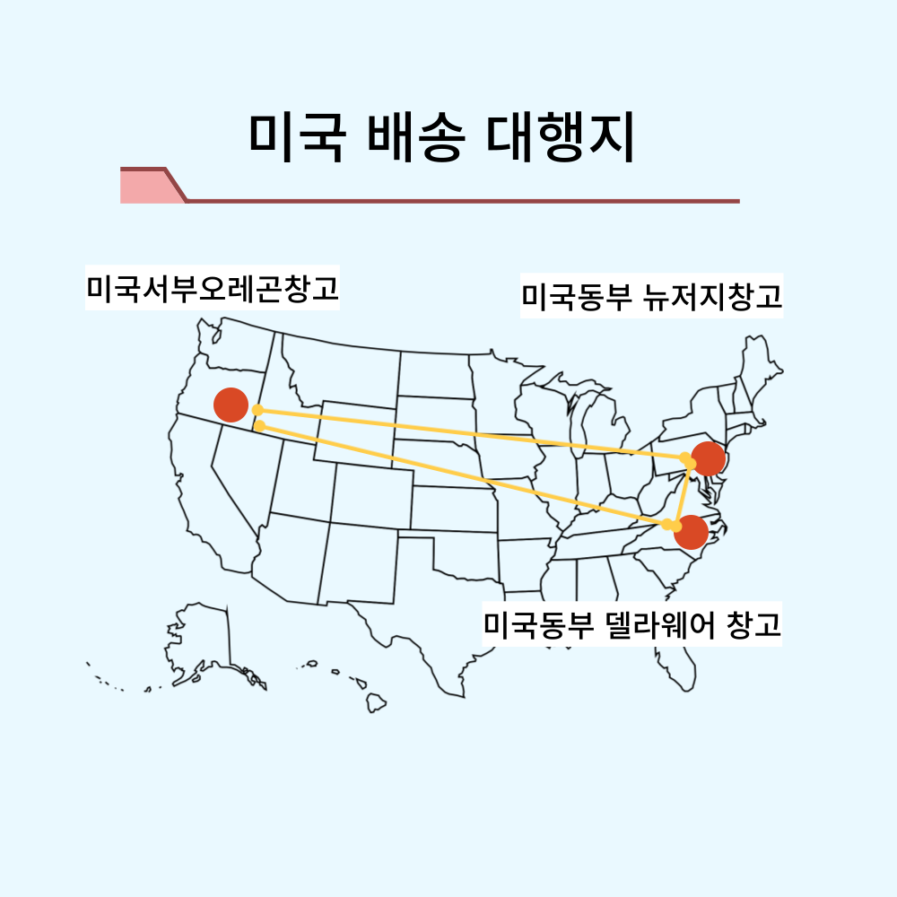 미국 배송 대행지 위치