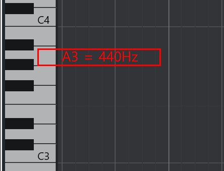 큐베이스에서는 가운데 도가 C3
