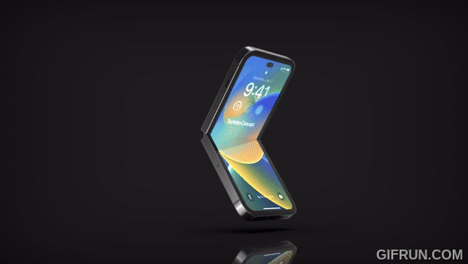 폴더블 아이폰 렌더링 이미지