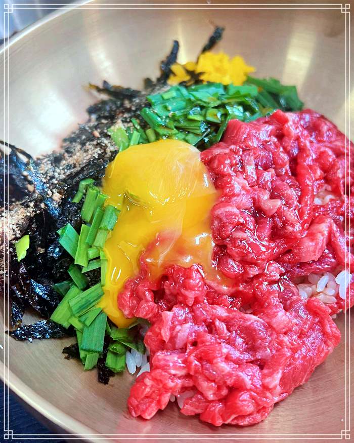 생방송 투데이 천안&#44; 사직동&#44; 중앙시장 육향의 신기원&#44; 들기름 육회 비빔밥 맛집
