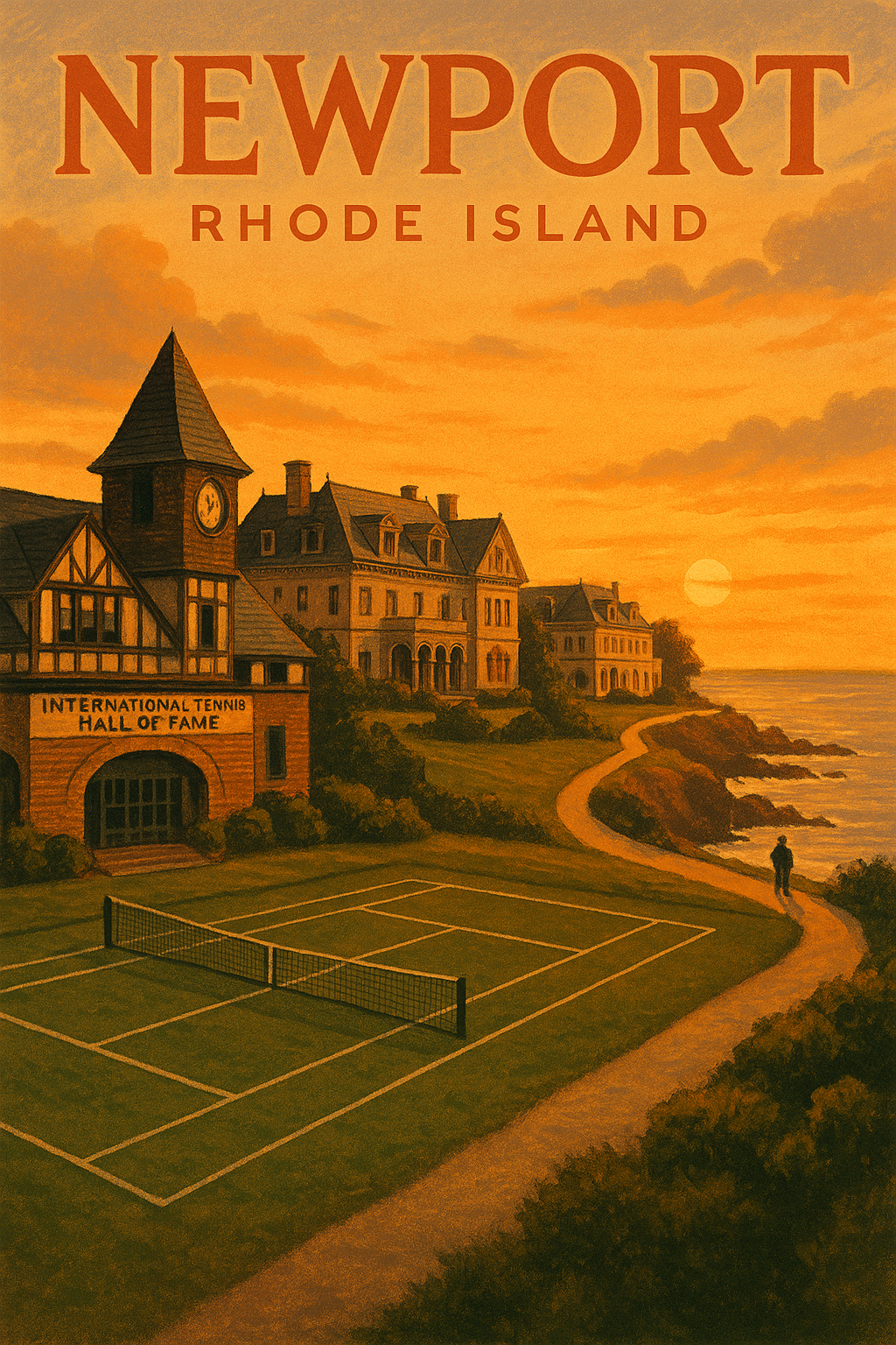 Newport-테니스홀 정원