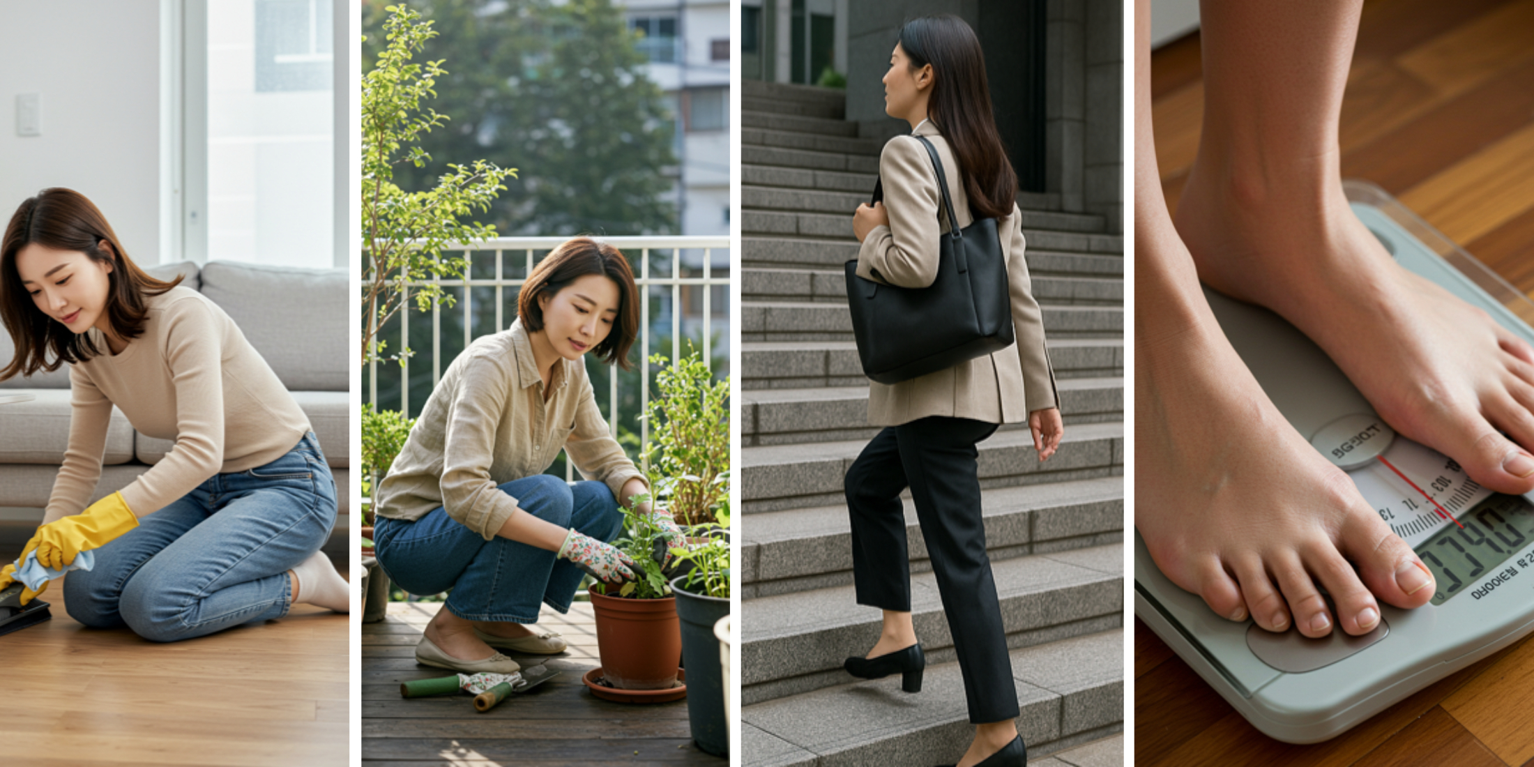 일상 속 무릎에 해로운 습관