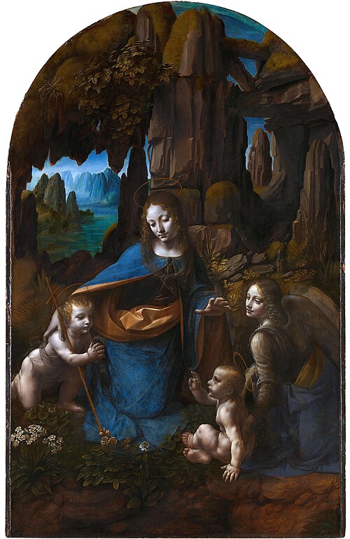 레오나르도 다 빈치의 《암굴의 성모》, 런던 내셔널 갤러리 소장 작품