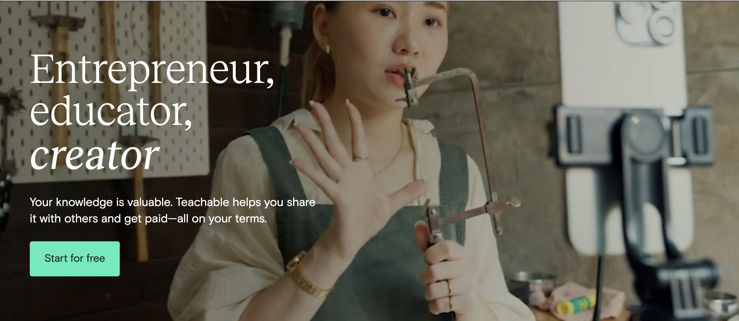 Teachable 웹사이트