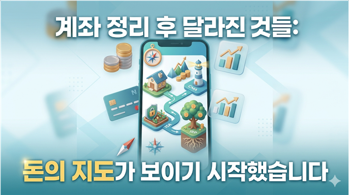 계좌 정리 후 달라진 것들: 돈의 지도가 보이기 시작했습니다