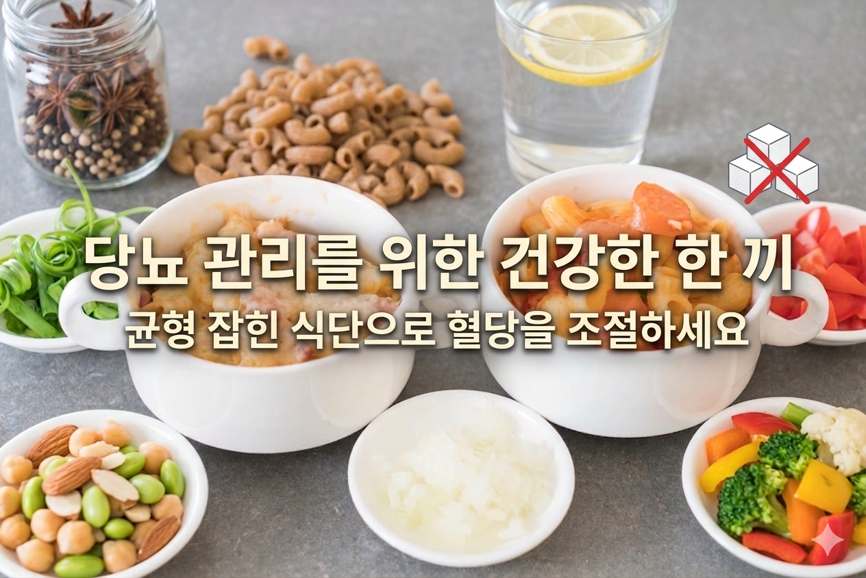 당뇨 관리를 위한 건강한 한끼, 당뇨 식단의 진실(탄수화물, 식단, 먹는 순서, 가공 식품, 습관)