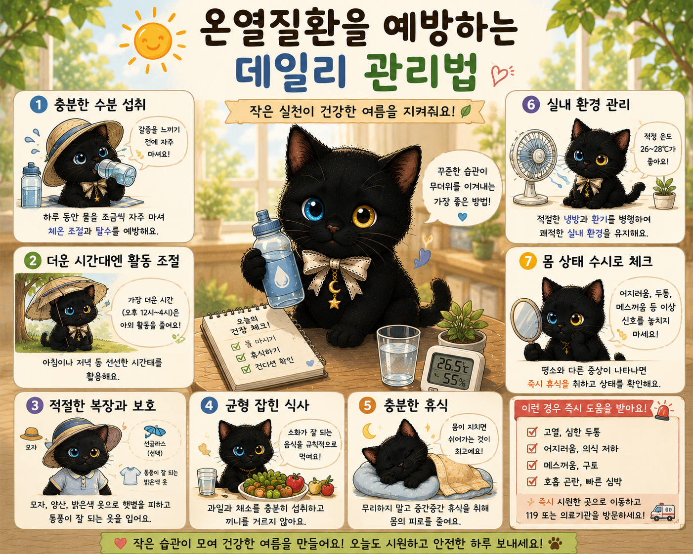 온열질환을 예방하는 데일리 관리법