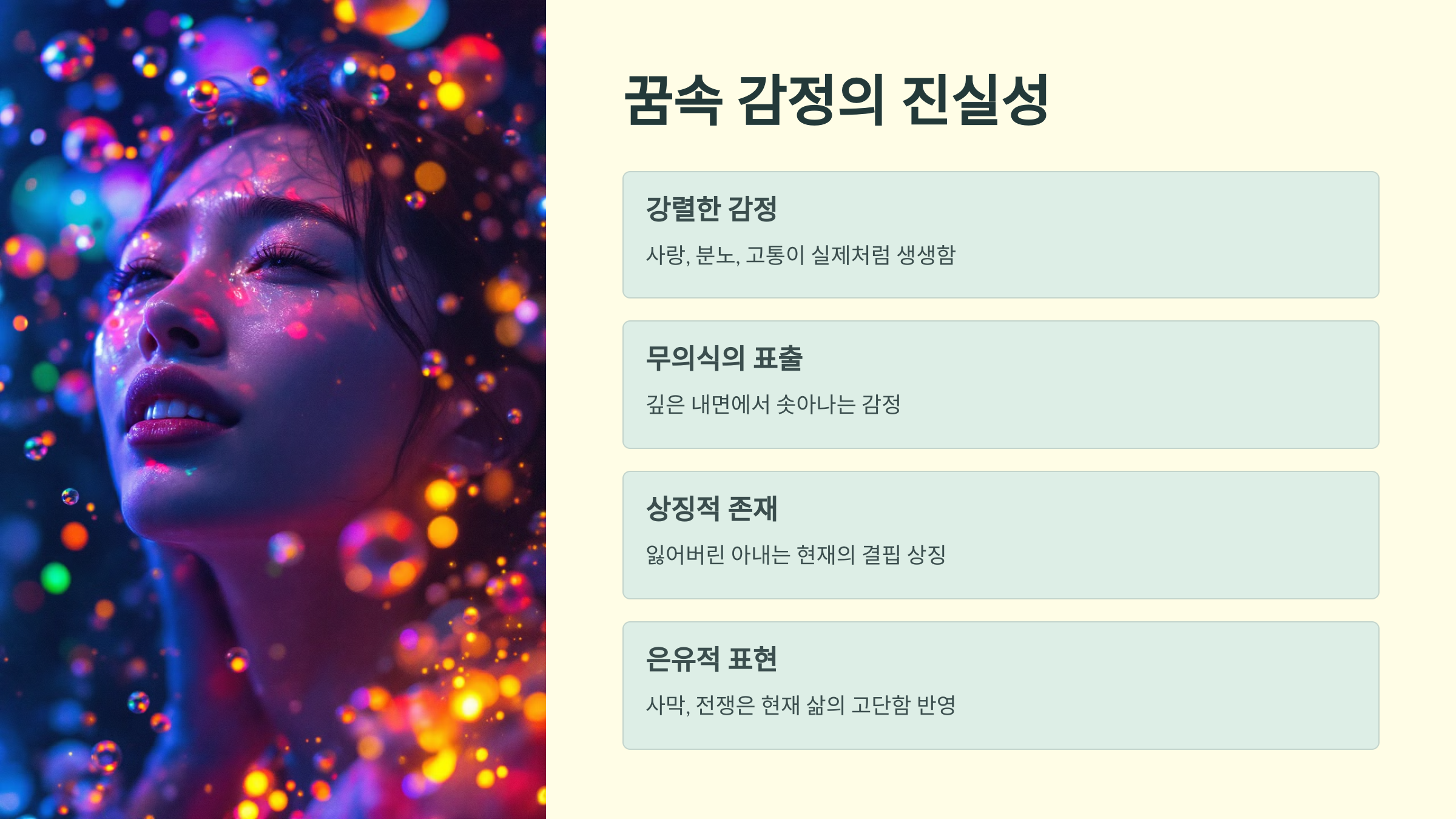 꿈속 감정의 진실성