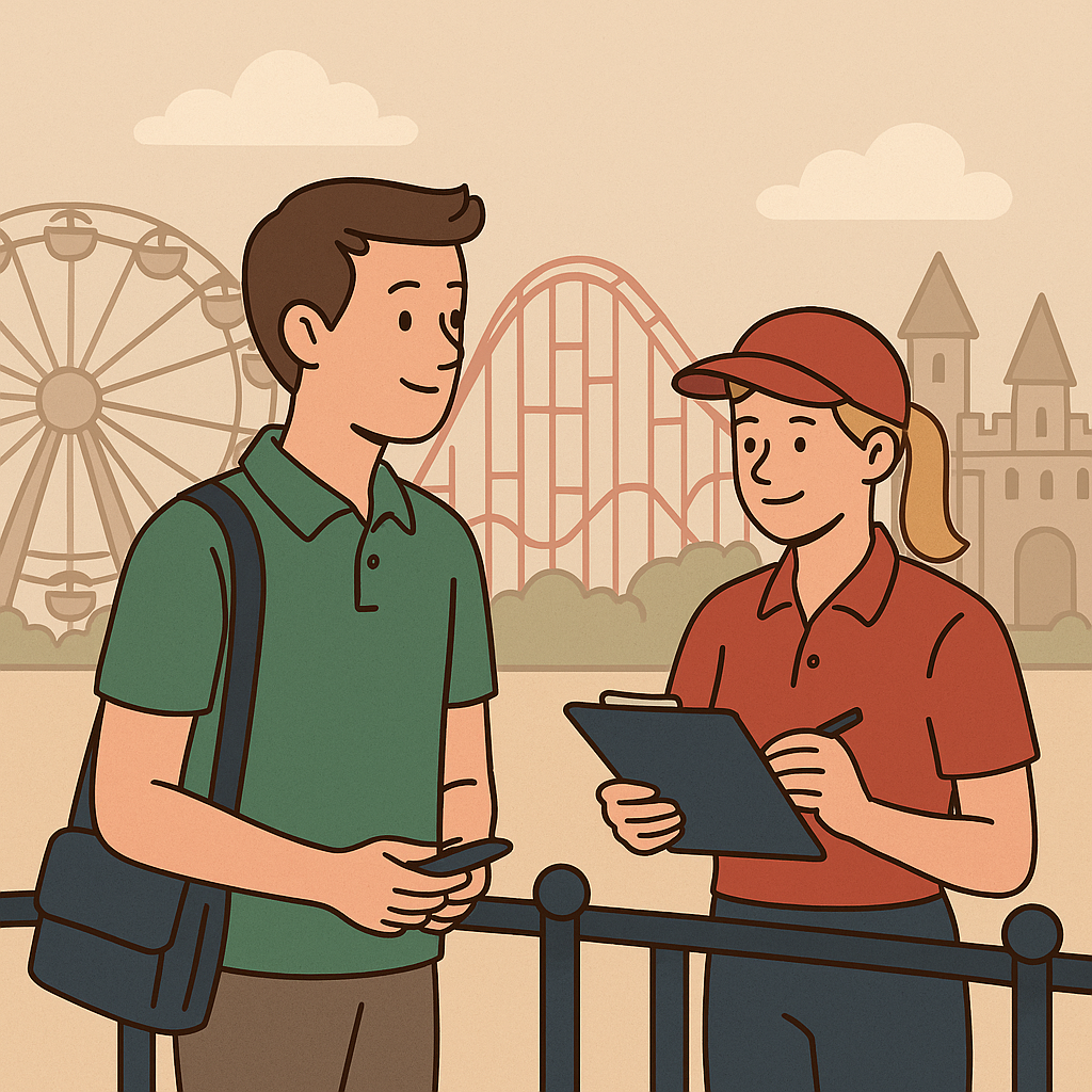 테마파크 줄서기 대행인의 세계